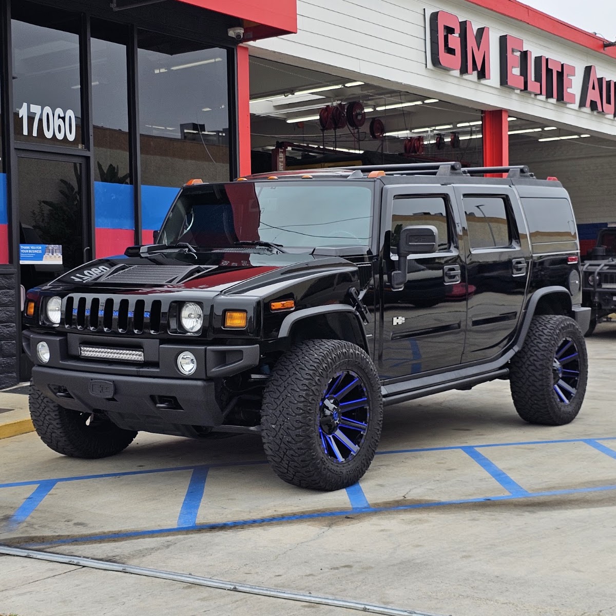 A vehicle in for service at GM Elite